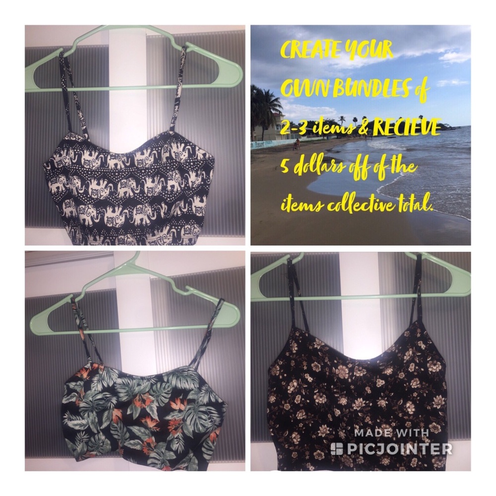 Crop Tops. 3 for $15!